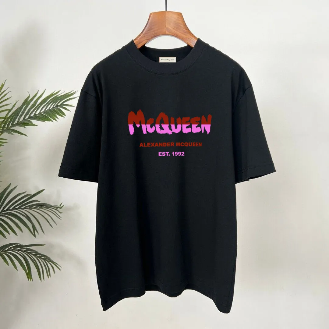 Mc Q*een 2026 New Arrival Original T Premium Quality OS Hot Sale logo💀 Factory Size：S-xxl